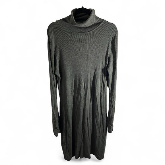 BCBGMaxAzria Dresses & Skirts - BCBGMaxAzria Olive Turtleneck Sweater Dress